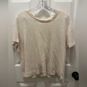 💕 VGUC VUORI WOMEN'S SUNSET TEE IN NATURAL/CREAM (VW176) - Sz MEDIUM
